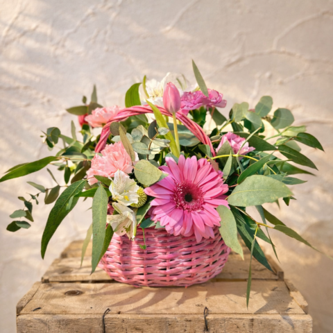 Cesta con flores