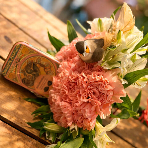 Bouquet con pajarito
