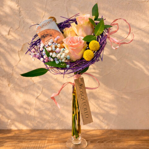 Bouquet con rosas y choco