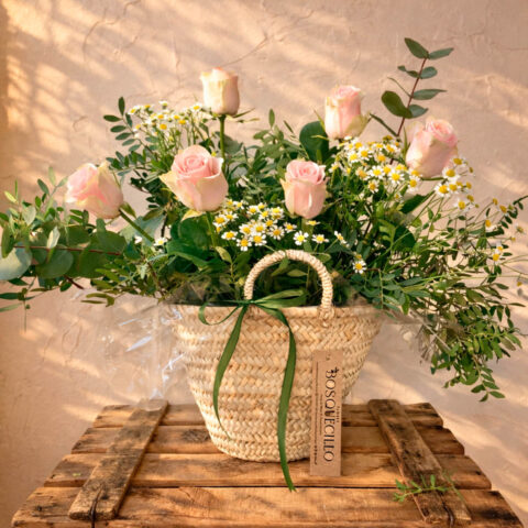 Cesta con rosas