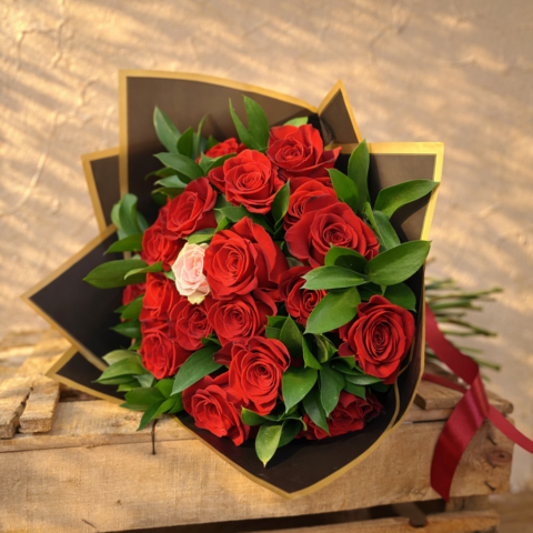 Ramos de rosas rojas