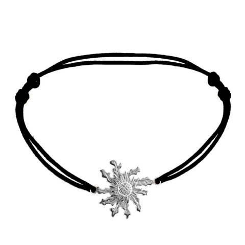 Pulsera eguzkilore plata, amuleto protector
