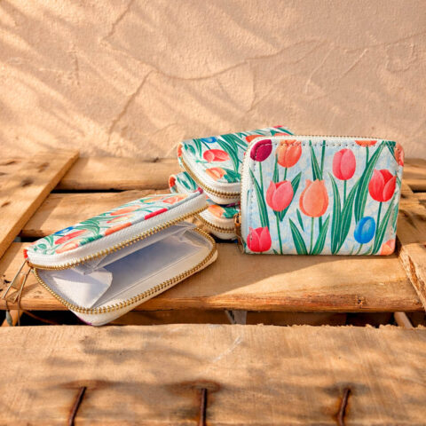 Cartera de tulipanes